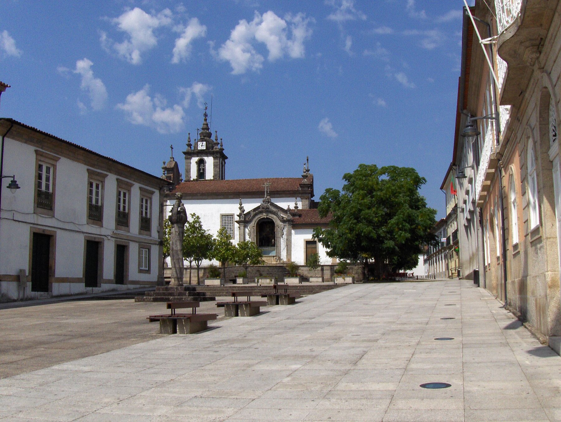 Igreja Matriz at the end of the historic square in Arcos de Valdevez